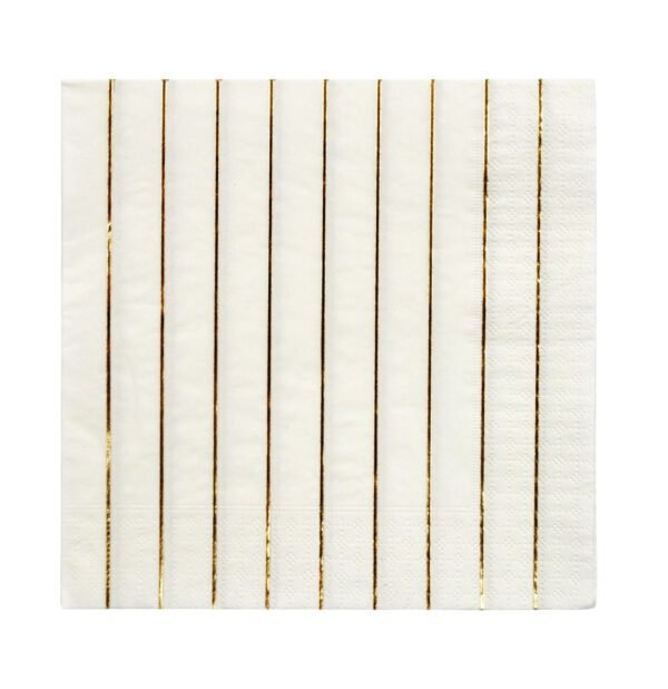 Gold Stripe Lg Napkin