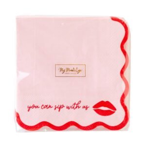 Sip With Us Napkin.