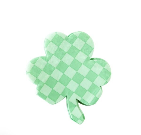 Checkered Shamrock Napkin