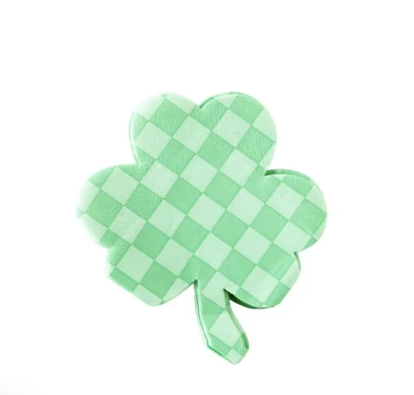Checkered Shamrock Napkin