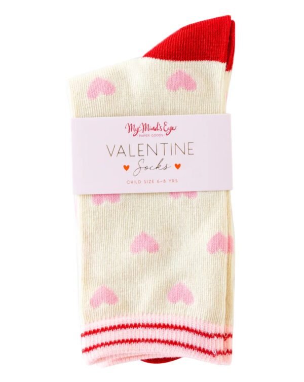 Valentine Socks Med