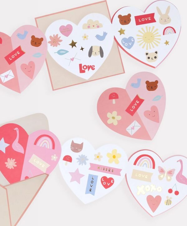 Heart Concertina Cards