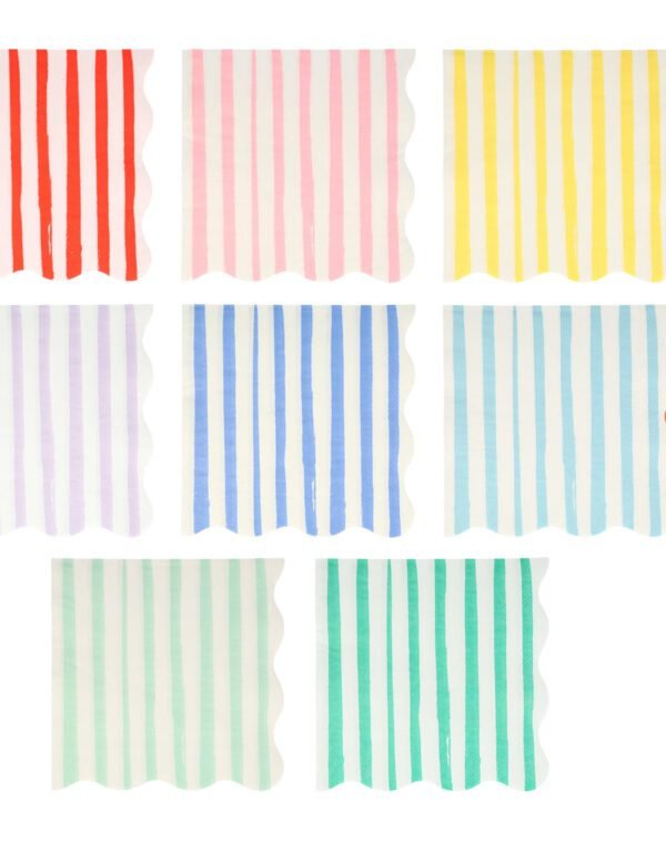 Colorful Mix Stripe Lg Napkin