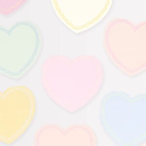 Pastel Heart Napkin