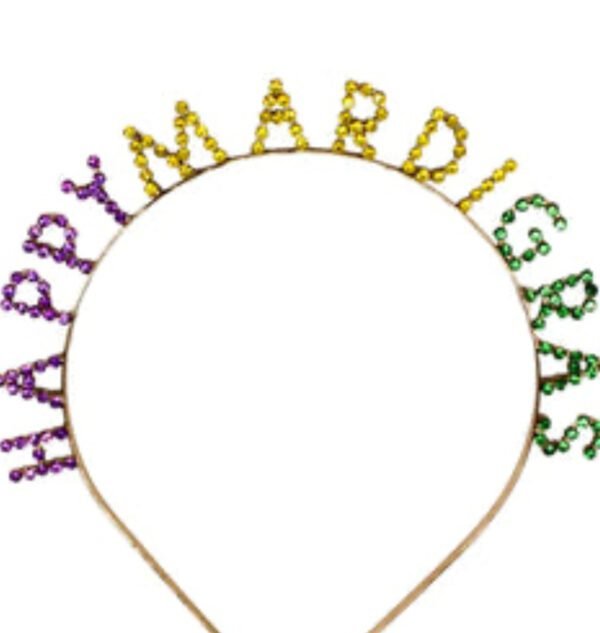 Mardi Gras Rhinestone Headband