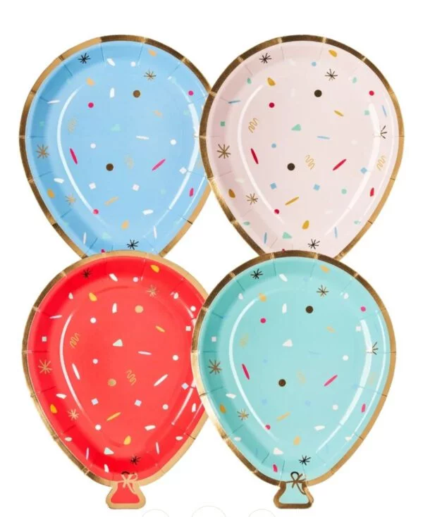 Celebrate Balloon Shape Plates