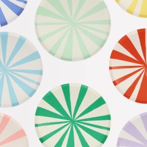 Colorful Mix Stripe Lg Plates
