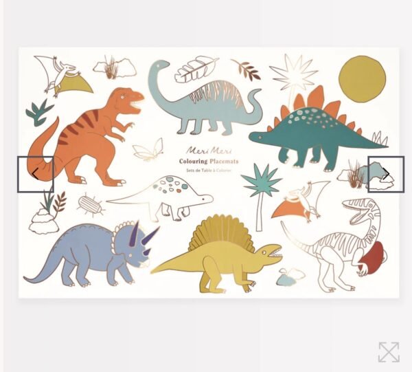 Dino Coloring Placemats