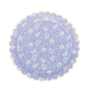 Floral Blue Plate