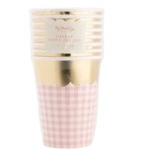 Pink Gigham Cup