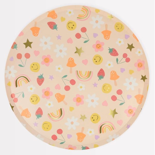 Happy Face Icon Dinner Plates