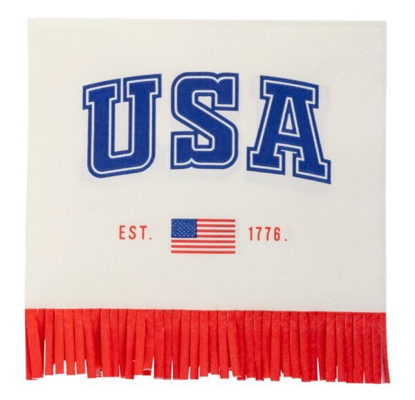 USA Fringe Napkins