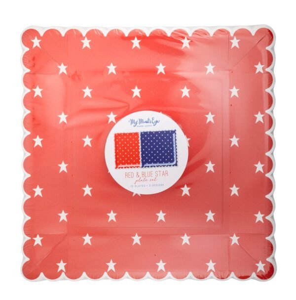 Red/Blue Star Plates