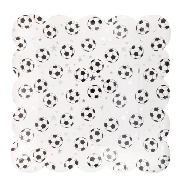 Soccer Ball Square Plates