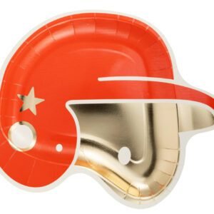 Baseball helmet plate