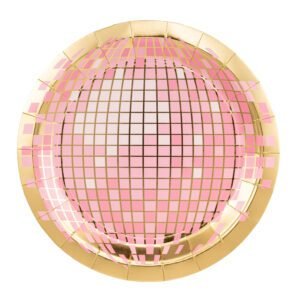 Disco Ball Pink Plates