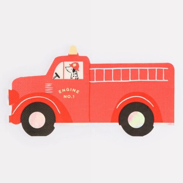 Firetrucks napkin