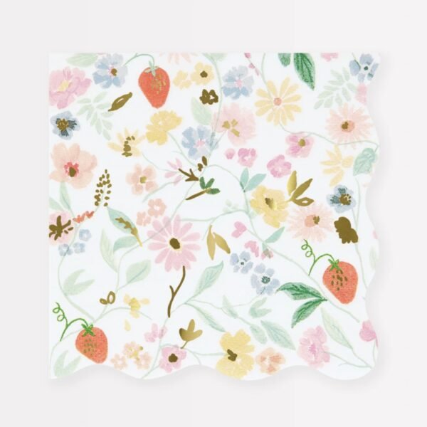 Elegant Floral Small Napkins