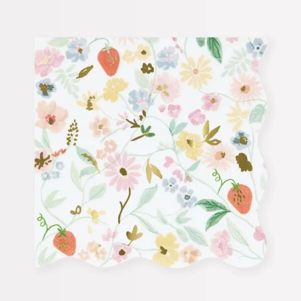 Elegant Floral Small Napkins