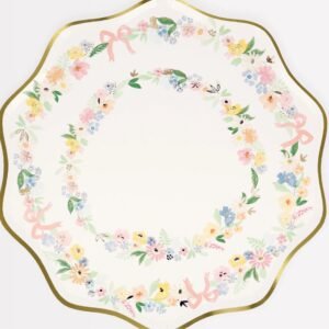 Elegant Floral Dinner Plates