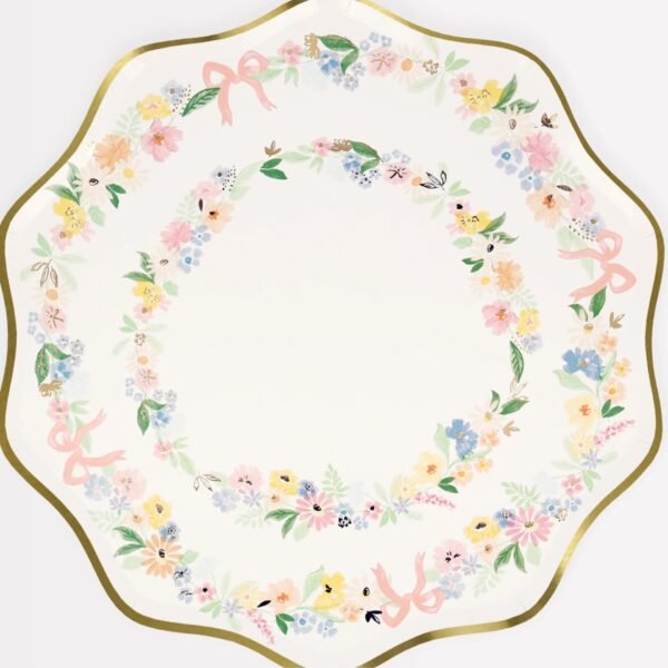 Elegant Floral Dinner Plates