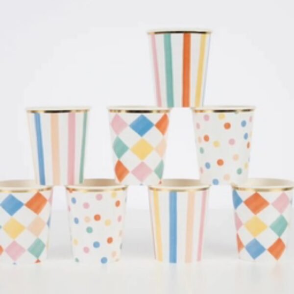 Colorful Pattern Cups