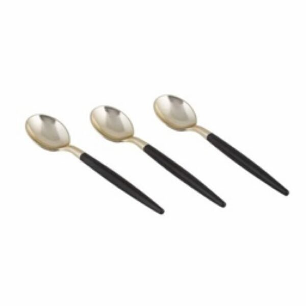 Cutlery Mini Spoon Black-Gold