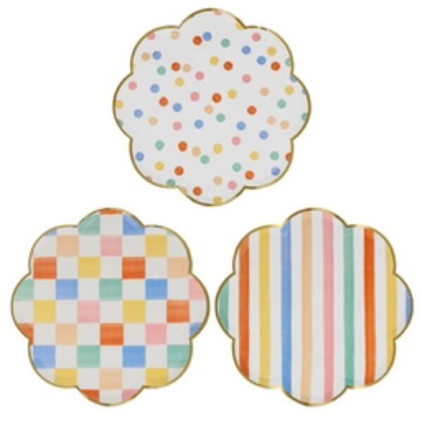 Colorful Pattern Dinner Plates