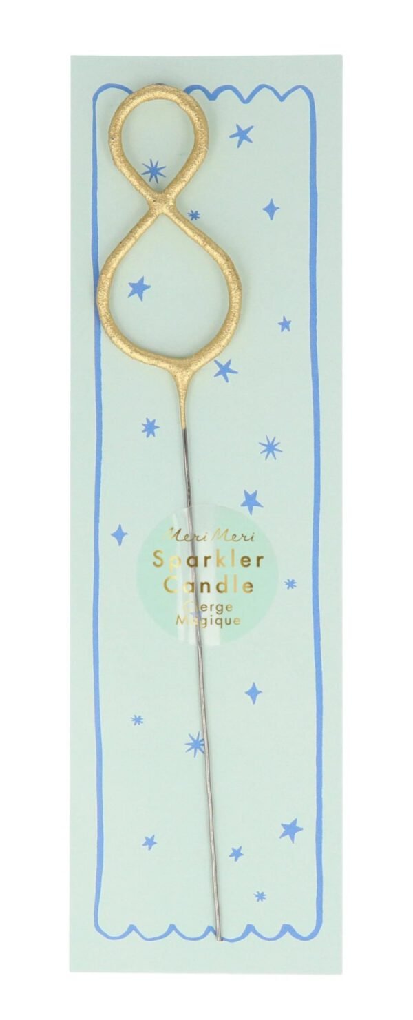 Candle Sparkler #8 Gold