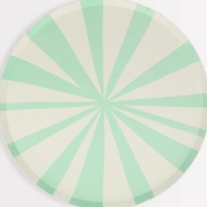 Stripe Mint Side Plates