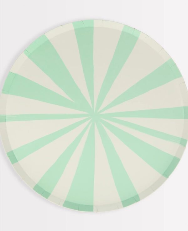 Stripe Mint Side Plates