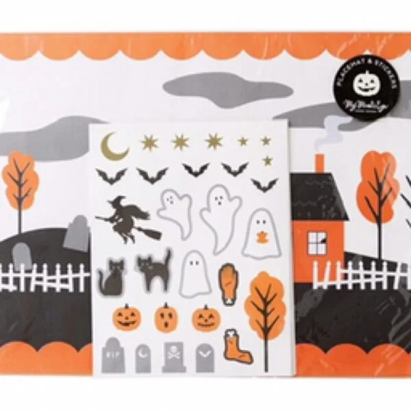 Halloween Placemats With Stickers