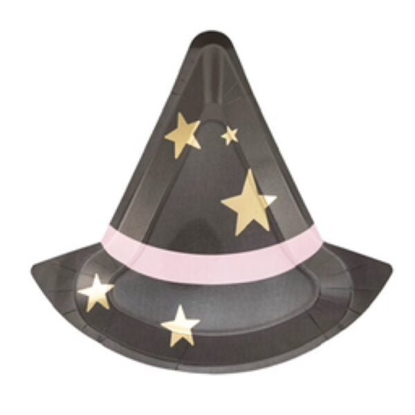 Witch Hat Shaped Black Plate