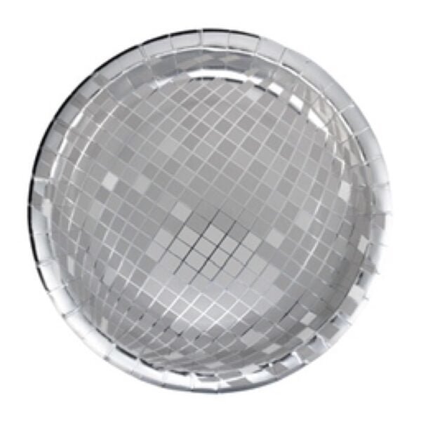 Disco Ball Silver Plates