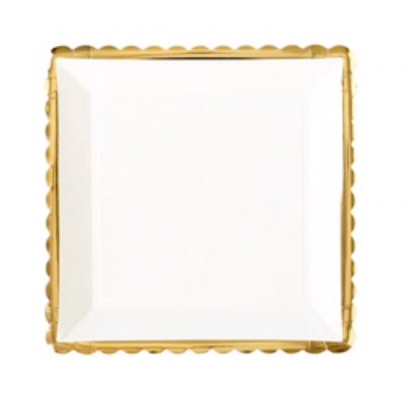 Gold Ruffle Plates