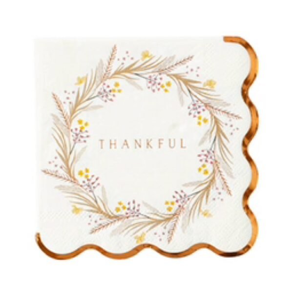 Thankful Wreath Napkins