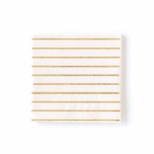 Cream Striped Napkins