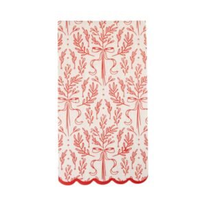 Red Bough Pattern Dinner Napkins