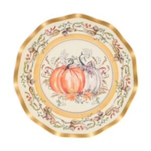 Turkey & Gourds Salad Plates